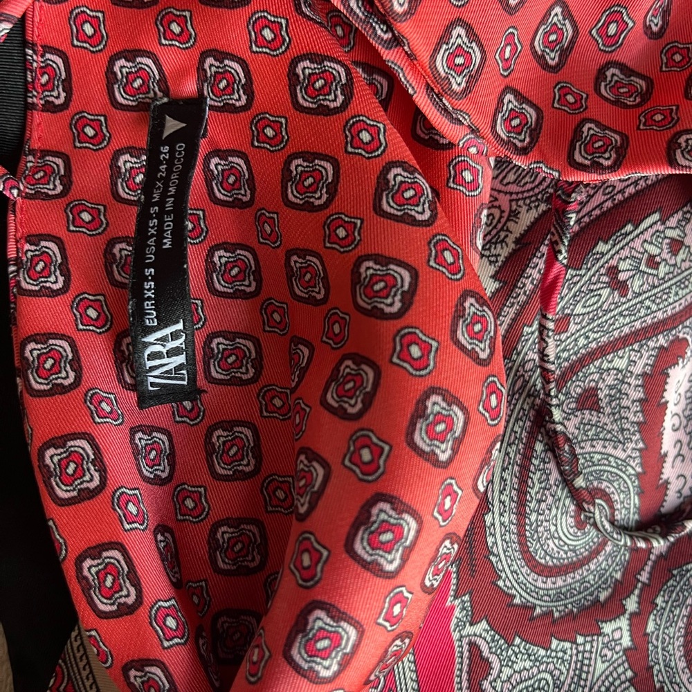 ZARA- paisley handkerchief top